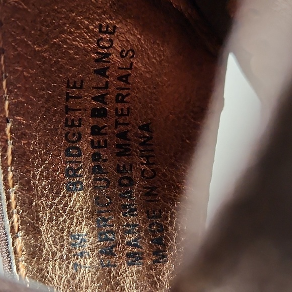 RAMPAGE 7.5M Bridgette Wedge Slingback T Strap Fabric Open Toe Heel - Picture 10 of 11